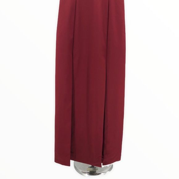 NBD x Revolve Maroon Off Shoulder Corah Gown - Picture 6 of 15